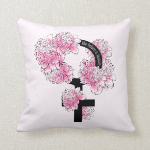 The Future is Female Throw Pillow