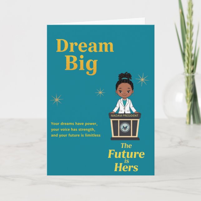 The Future is Hers Affirmation Card (Front)