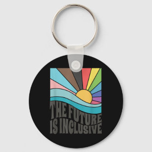 The Future Is Inclusive Lgbt Gay Rights Pride _1 Keychain