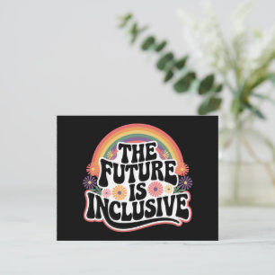 The Future is Inclusive Rainbow LGBTQ Flag Gay  Invitation