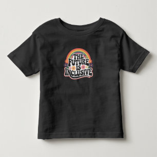 The Future is Inclusive Rainbow LGBTQ Flag Gay Toddler T-shirt