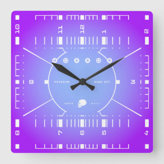The Future Is Now Square Wall Clock