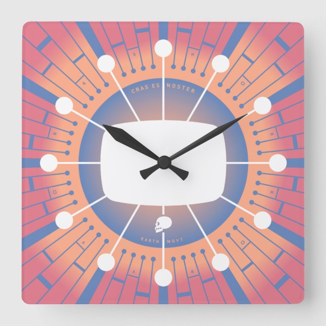 The Future Is Ours Square Wall Clock (Front)