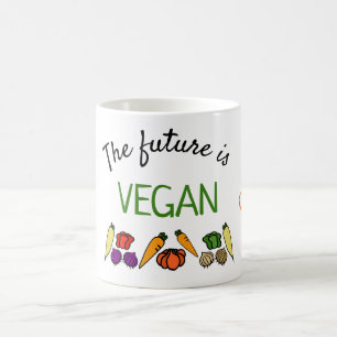 The future is VEGAN, personalized, your name Coffee Mug
