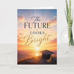 The Future Looks Bright Graduation Card