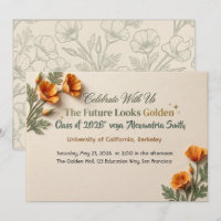 The Future Looks Golden Flat Save The Date Card