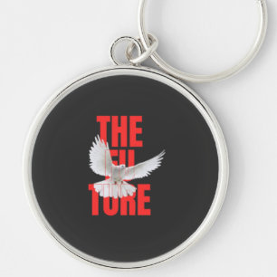 The Future – Motivational Typography Quote Keychain