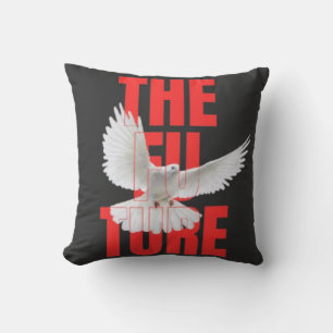 The Future – Motivational Typography Quote Throw Pillow