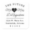The Future Mr and Mrs Wedding Return Address Label