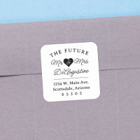 The Future Mr and Mrs Wedding Return Address Label