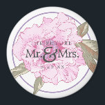 The Future Mr & Mrs Floral Wedding Save The Date Magnet<br><div class="desc">A unique way to announce the save the date for your wedding. Email me @ JMR_Designs@yahoo.com if you need assistance or have any special request.</div>