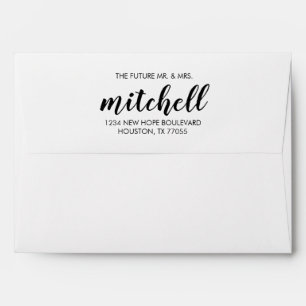 The Future Mr. & Mrs. Return Address Envelope