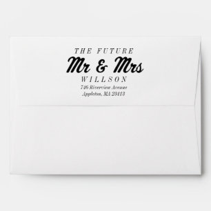 The Future Mrs and Mr 5x7 Preprinted Envelopes