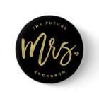 The Future Mrs. Brush Script Diamond Bridal Party