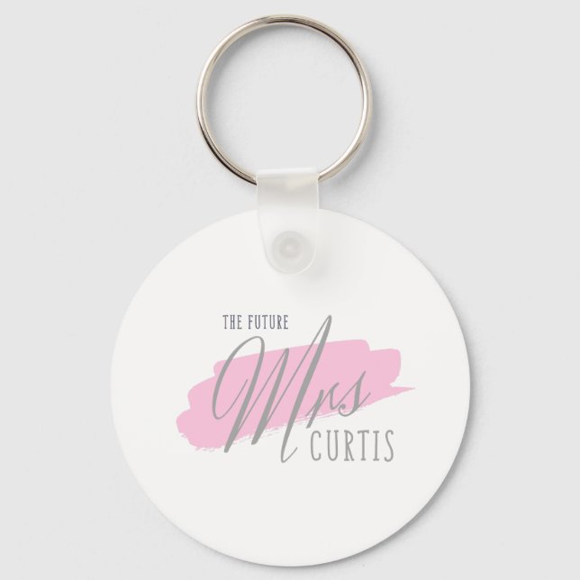 The Future Mrs Curtis Keyring (Front)