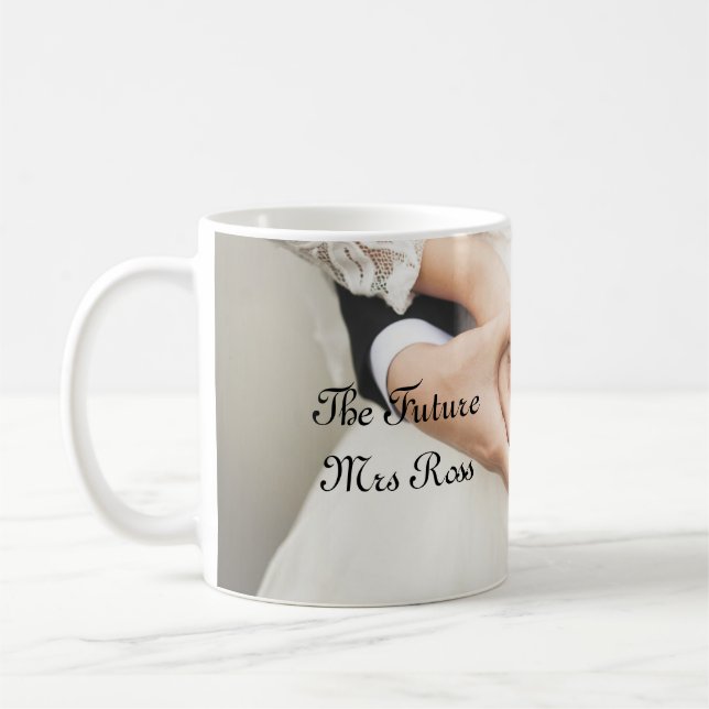 The Future Mrs Ross Modern Name Coffee Mug (Left)