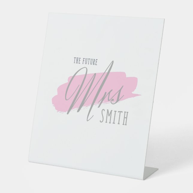The Future Mrs Smith to Be - Table Sign  (Front)