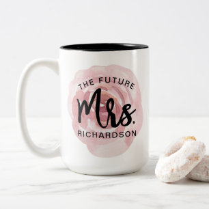 The Future Mrs. Watercolor Floral Mug
