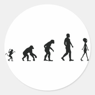 The Future of Human Evolution Classic Round Sticker