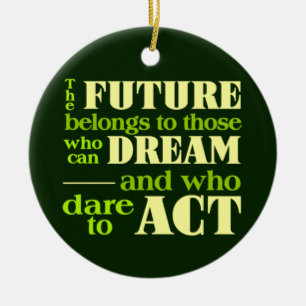 The Future ornament, customize Ceramic Ornament