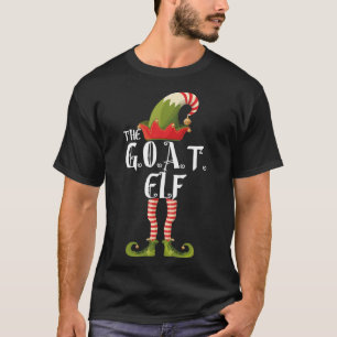 the g.o.a.t elf family elf matching christmas T-Shirt