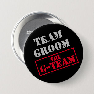 The G-Team Team Groom 3 Inch Round Button