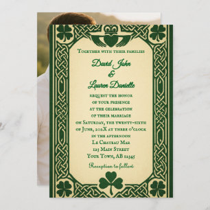 The Gaelic Seal Photo Wedding Invitation