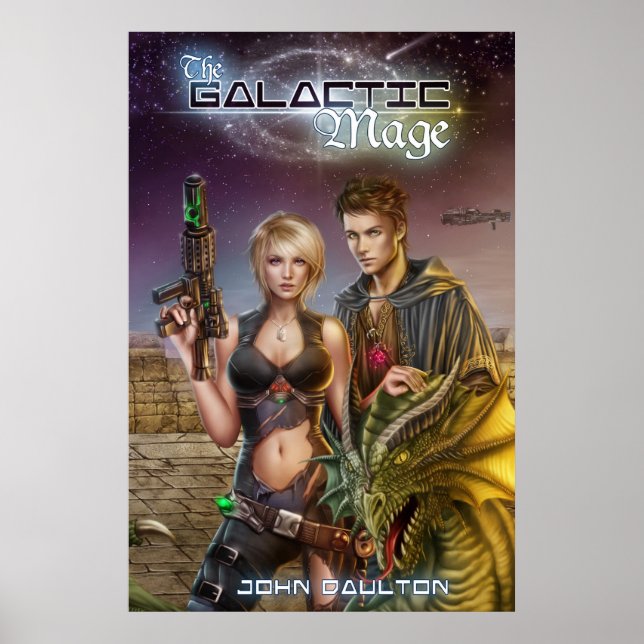 The Galactic Mage Book Cover Poster (Front)
