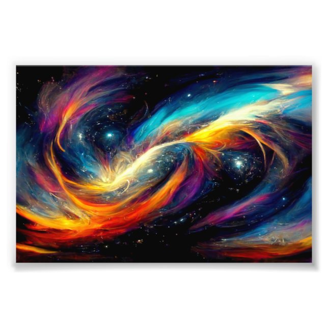 The Galaxy, Universe, Space Art, Stars, Science Photo Print (Front)