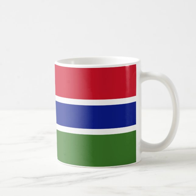 The Gambia Flag Ceramic Mug (Right)