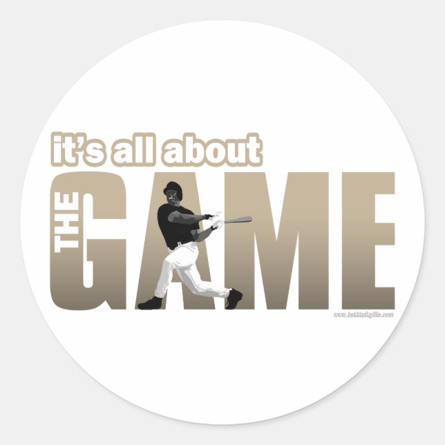 The Game... Classic Round Sticker (Front)