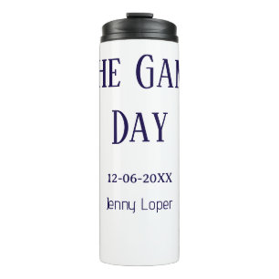 the game day football club match name year date thermal tumbler