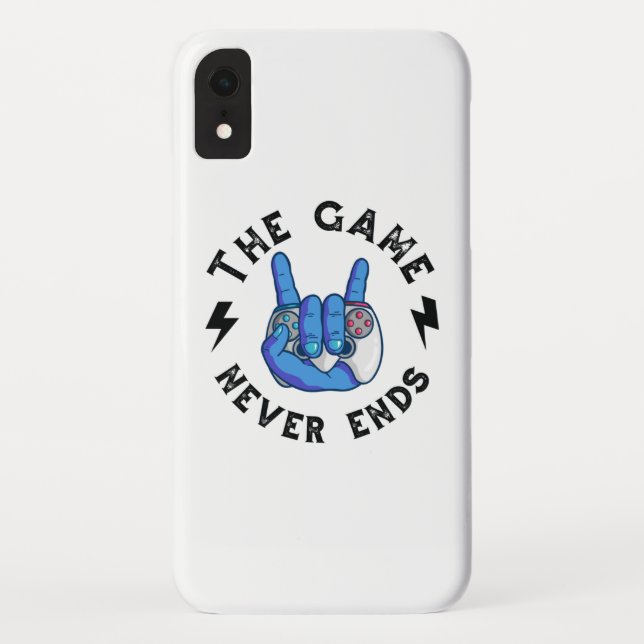 The Game never ends Case-Mate iPhone Case (Back)