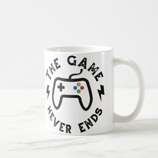 The Game never ends Coffee Mug (Right)