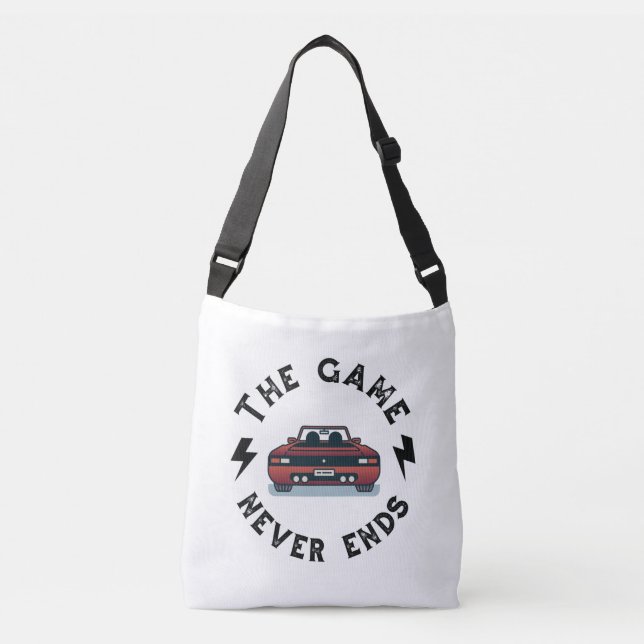 The Game never ends Crossbody Bag (Front)
