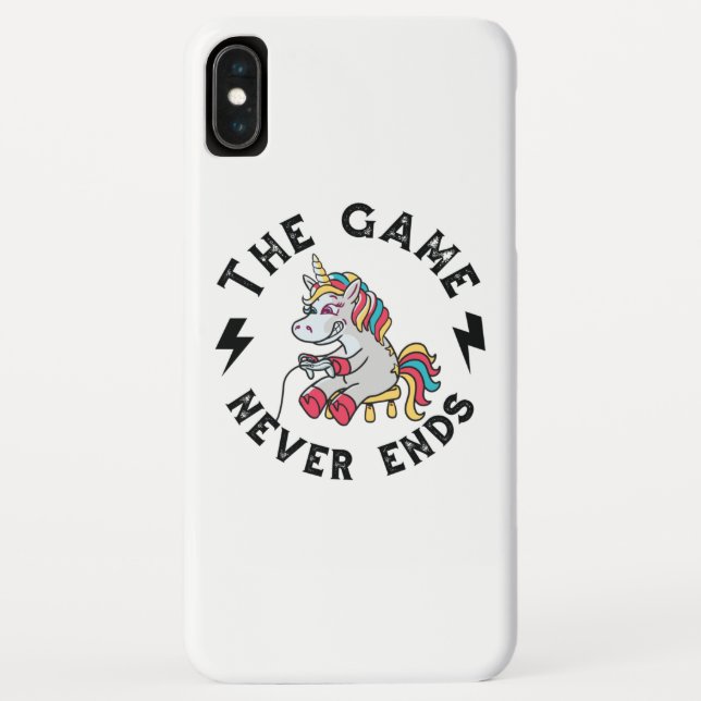 The Game never ends for Unicorns Case-Mate iPhone Case (Back)