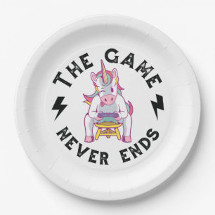 The Game never ends Paper Plate