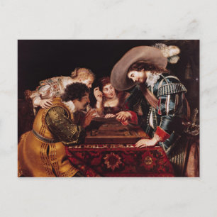 The Game of Backgammon Postcard