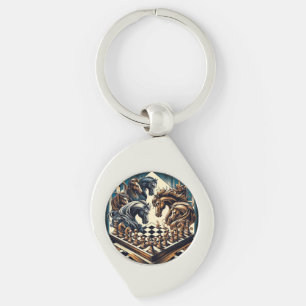 The game of knights – chess meets fantasy keychain