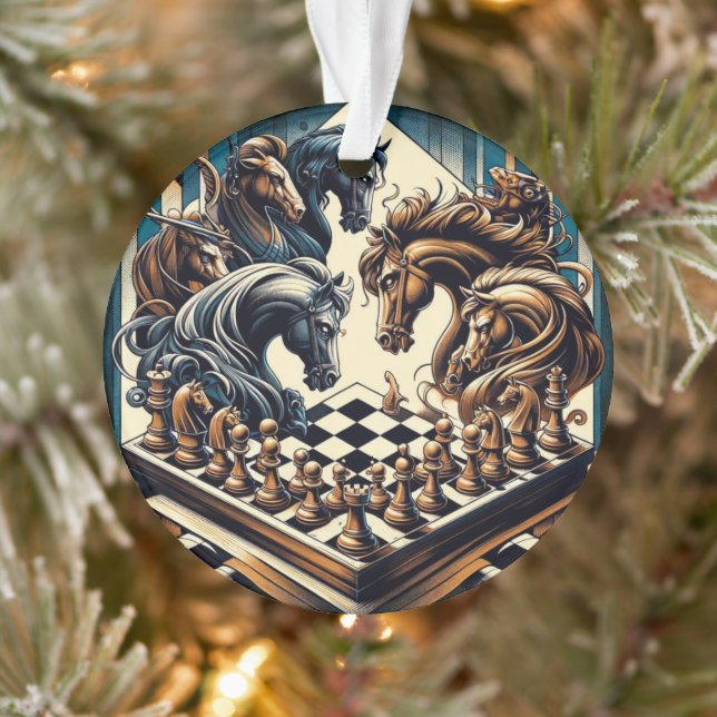 The game of knights – chess meets fantasy ornament (Tree)