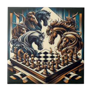The game of knights – chess meets fantasy tile