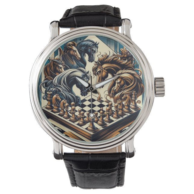 The game of knights – chess meets fantasy watch (Front)