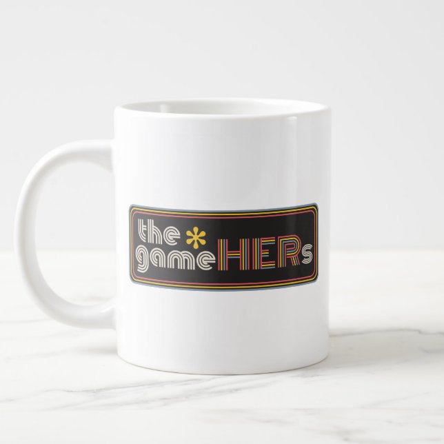 The*gameHERs Horizontal Logo Large Coffee Mug (Left)