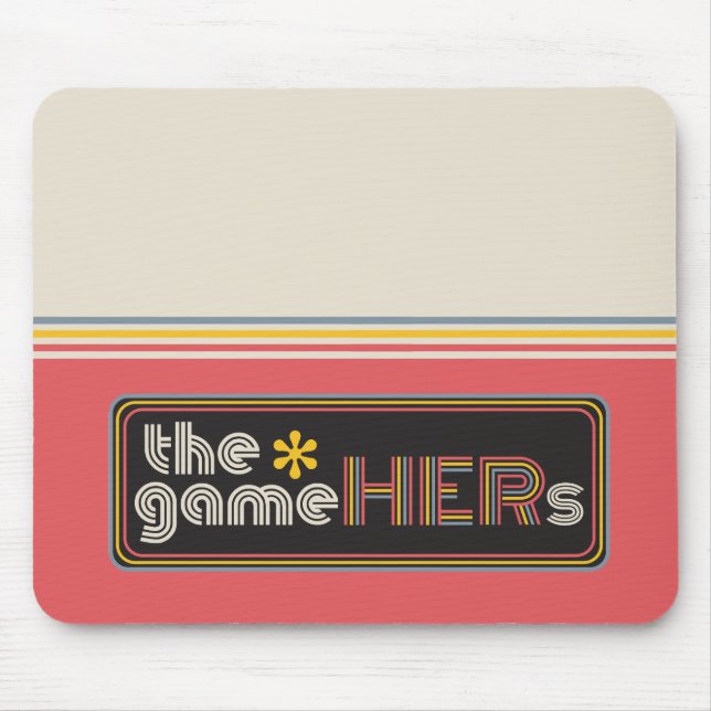 The*gameHERs Horizontal Logo Mouse Pad (Front)