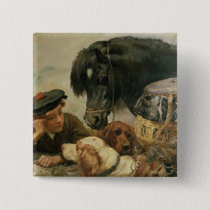 The Gamekeeper's Companion 2 Inch Square Button