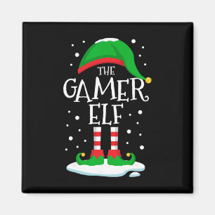 The Gamer Elf Christmas Family Matching Xmas Video Magnet