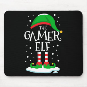 The Gamer Elf Christmas Family Matching Xmas Video Mouse Pad
