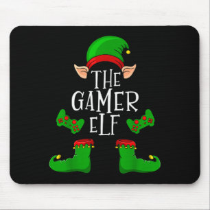 The Gamer Elf Christmas Matching Mouse Pad
