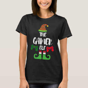The Gamer Elf Family Matching Christmas Costume T-Shirt