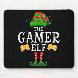 The Gamer Elf Group Matching Family Christmas Holi Mouse Pad